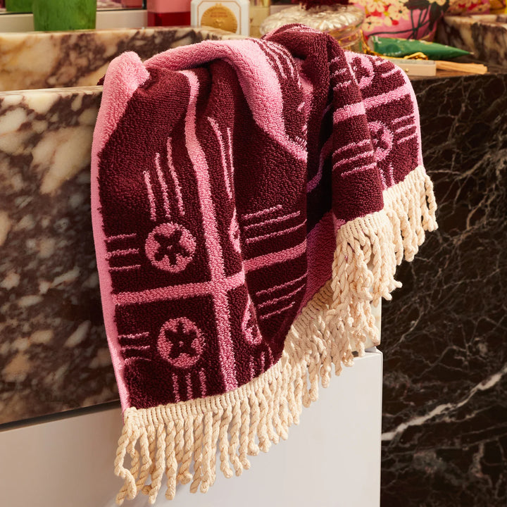 Sage x Clare Gigi Hand Towel - Cosmo Pink