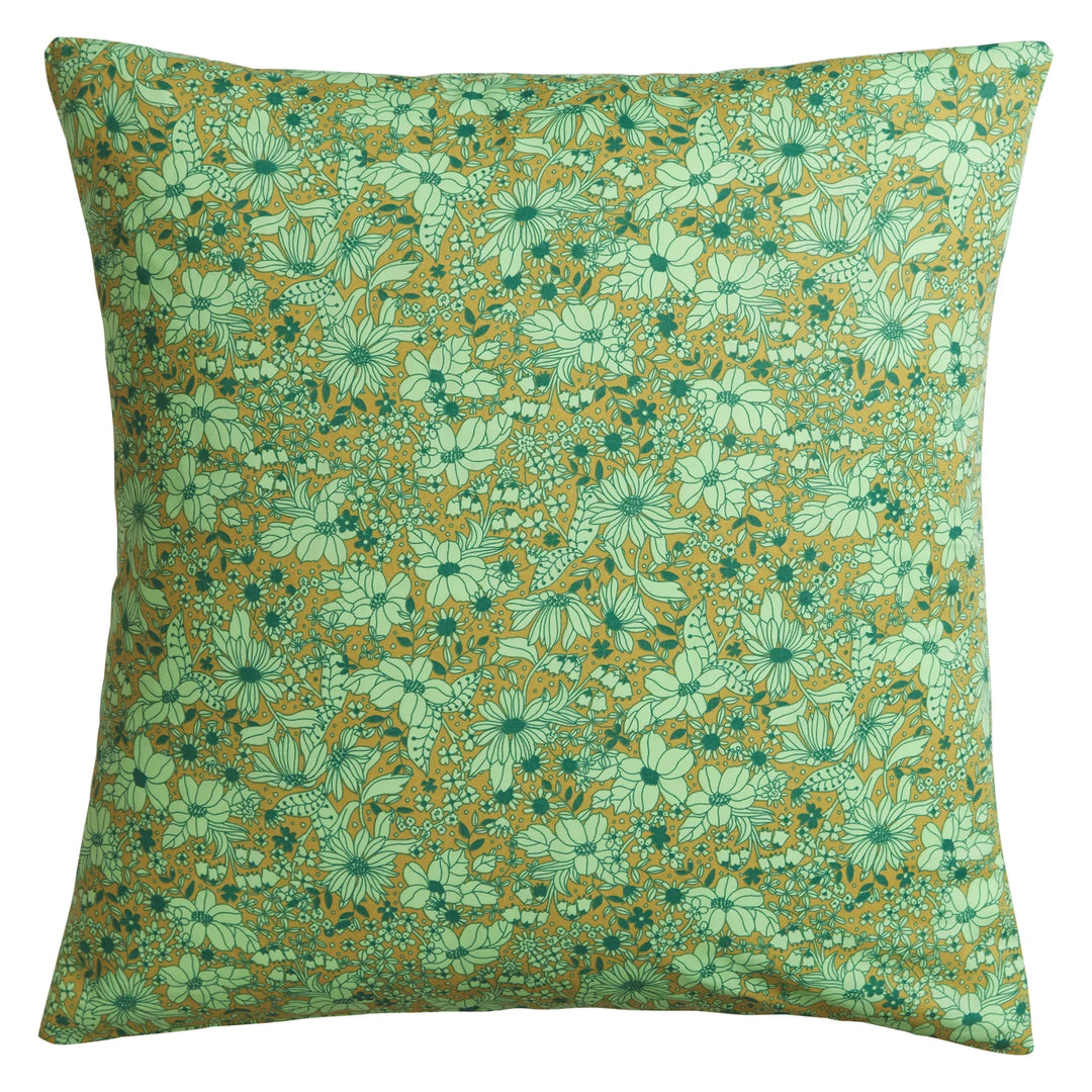 Sage x Clare Evette Cotton Euro Pillowcase Set - Olive