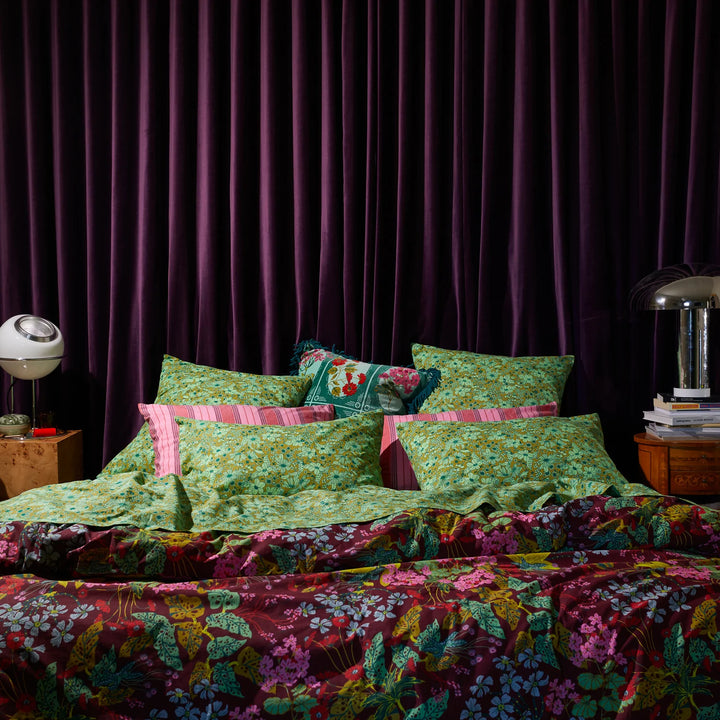 Sage x Clare Evette Cotton Euro Pillowcase Set - Olive