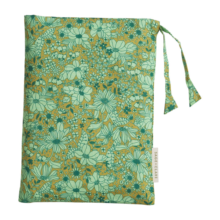 Sage x Clare Evette Cotton Euro Pillowcase Set - Olive