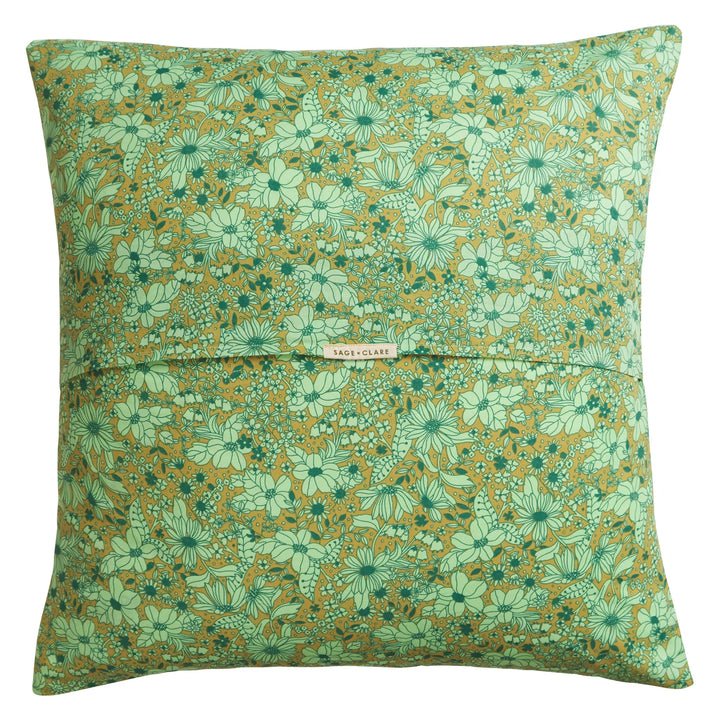 Sage x Clare Evette Cotton Euro Pillowcase Set - Olive