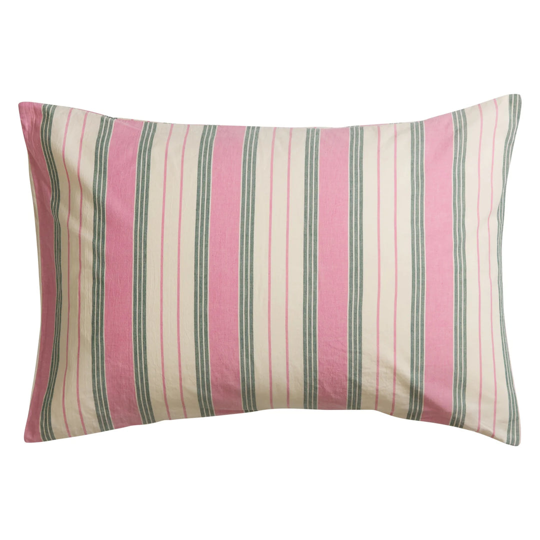 Sage x Clare Brigitte Cotton Pillowcase Set - Fuchsia