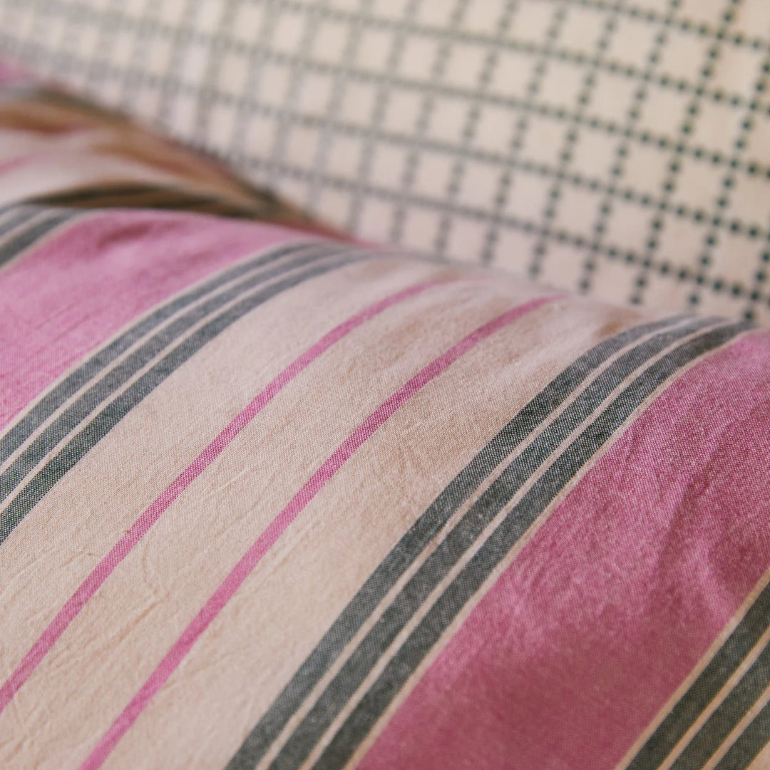 Sage x Clare Brigitte Cotton Pillowcase Set - Fuchsia