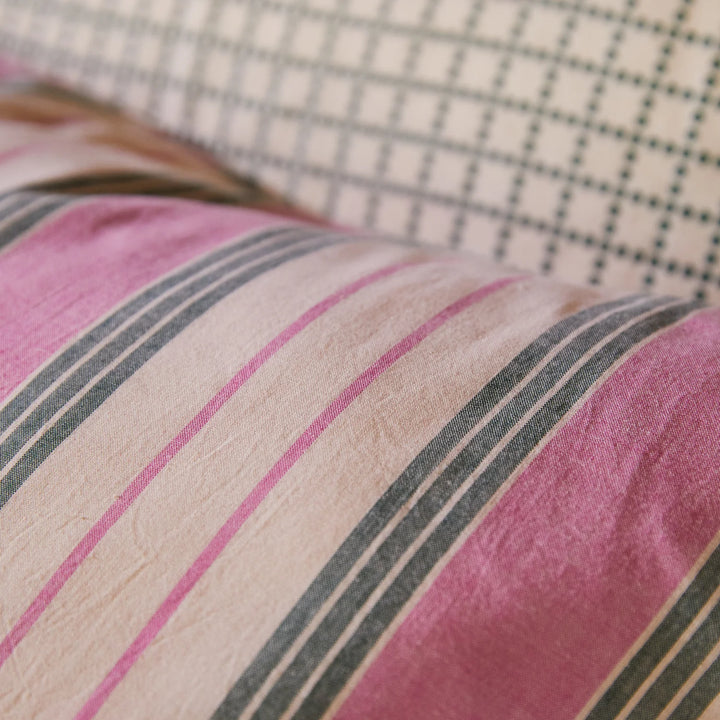 Sage x Clare Brigitte Cotton Pillowcase Set - Fuchsia