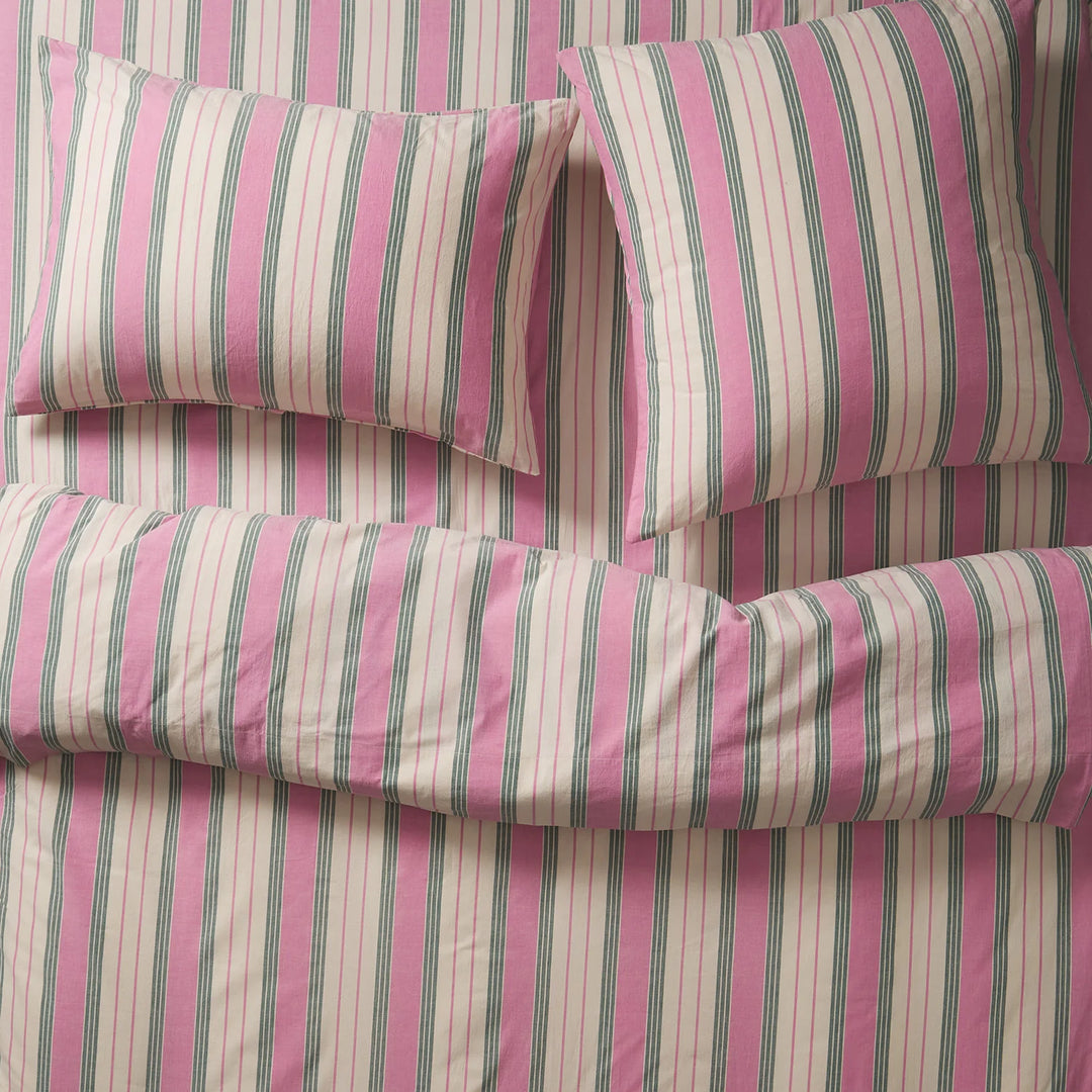 Sage x Clare Brigitte Cotton Pillowcase Set - Fuchsia