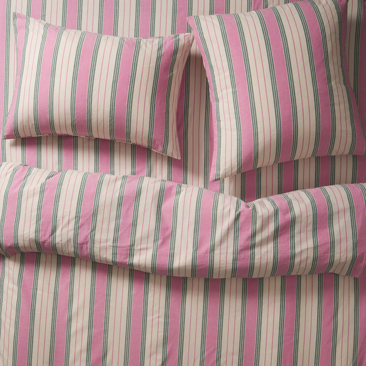 Sage x Clare Brigitte Cotton Pillowcase Set - Fuchsia