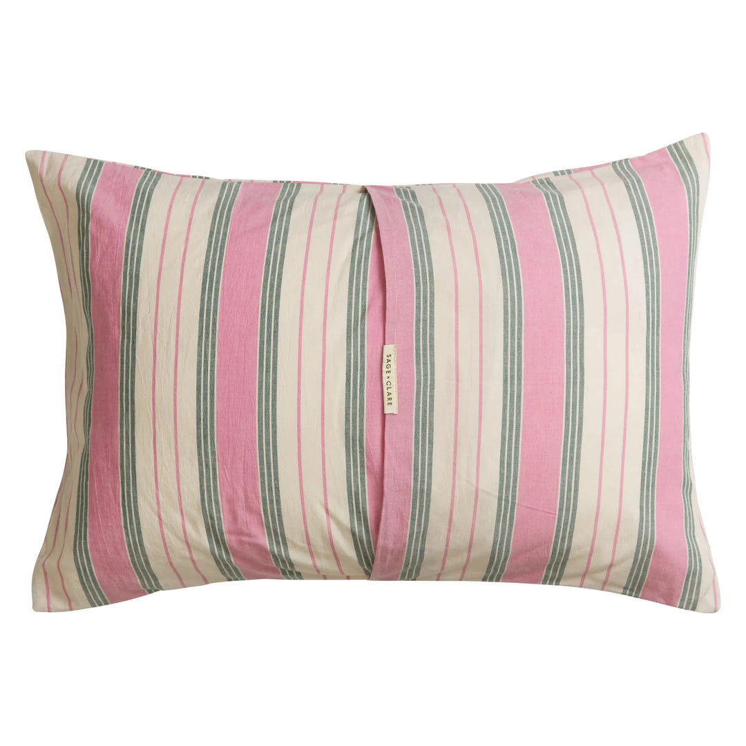 Sage x Clare Brigitte Cotton Pillowcase Set - Fuchsia
