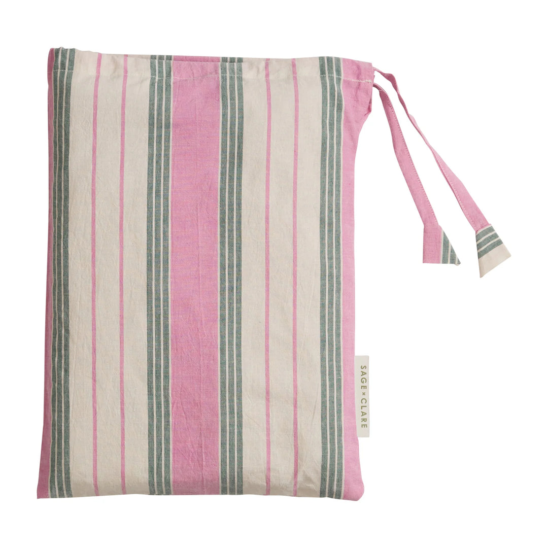 Sage x Clare Brigitte Cotton Pillowcase Set - Fuchsia