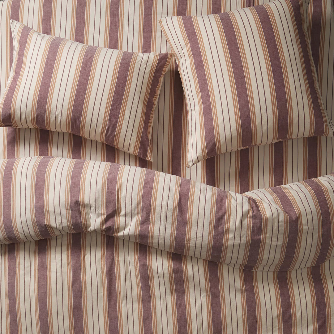 Sage x Clare Brigitte Cotton Pillowcase Set - Mahogany