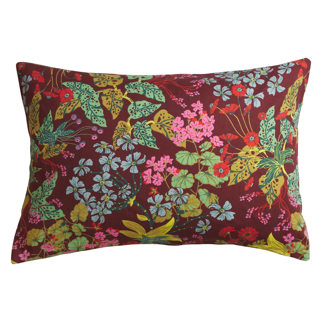 Sage x Clare Genevieve Cotton Pillowcase Set - Mahogany