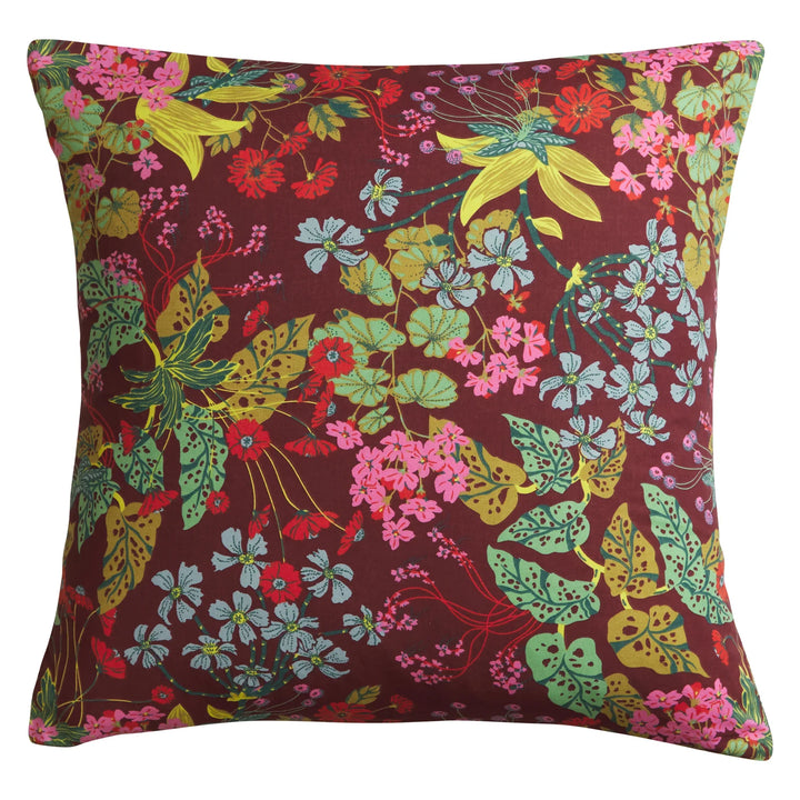 Sage x Clare Genevieve Cotton Euro Pillowcase Set - Mahogany