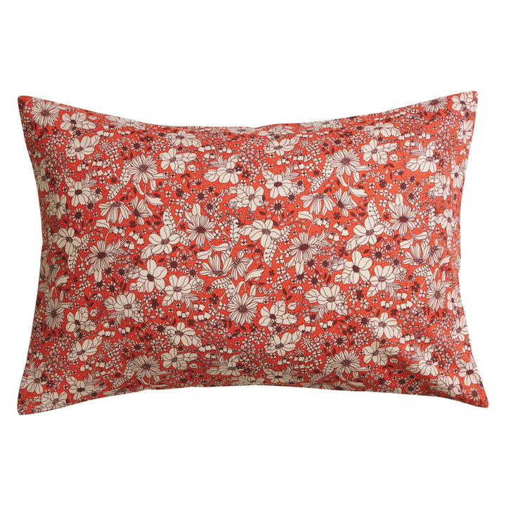 Sage x Clare Evette Cotton Pillowcase Set - Scarlet Standard