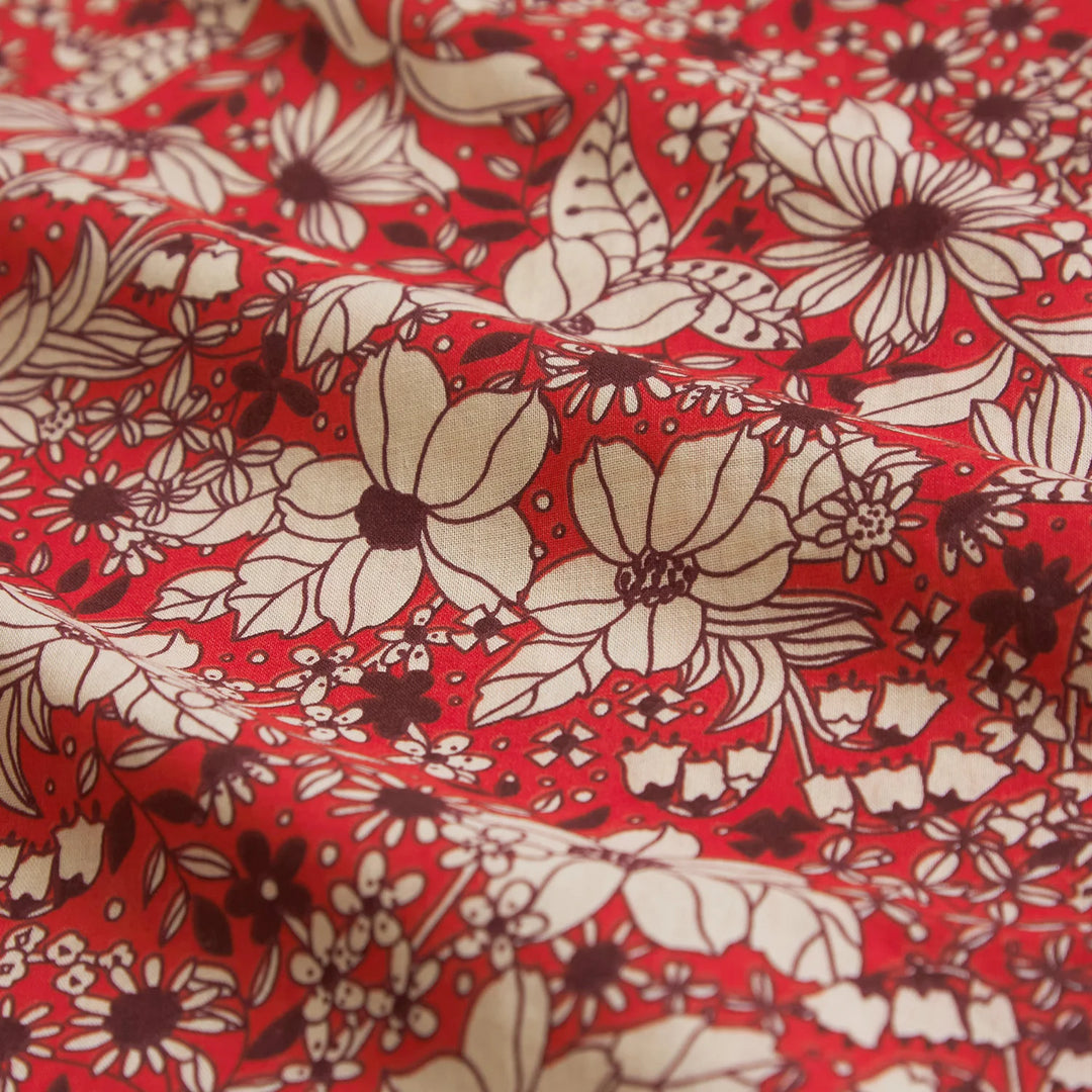 Sage x Clare Evette Cotton Pillowcase Set - Scarlet Standard