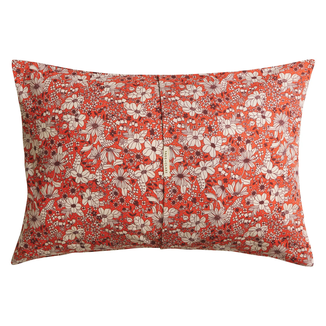 Sage x Clare Evette Cotton Pillowcase Set - Scarlet Standard