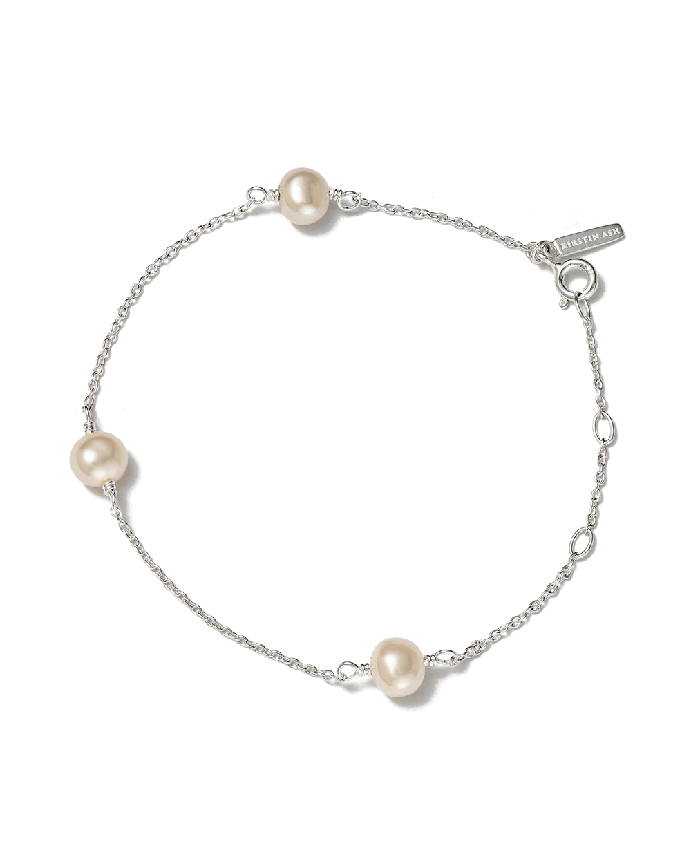 Moon Tide Pearl Bracelet (Sterling Silver)