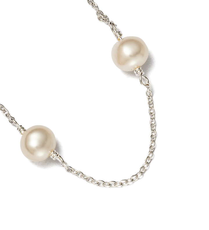 Moon Tide Pearl Bracelet (Sterling Silver)