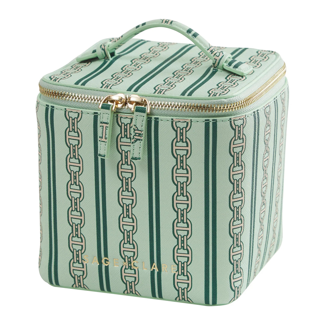Sage x Clare Acadia Cosmetic Case - Jade