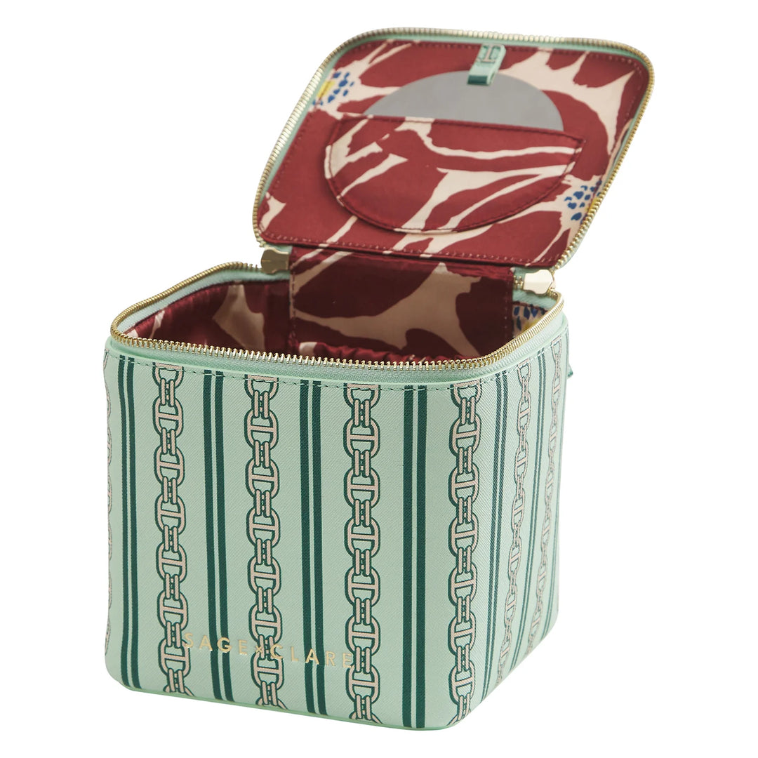 Sage x Clare Acadia Cosmetic Case - Jade