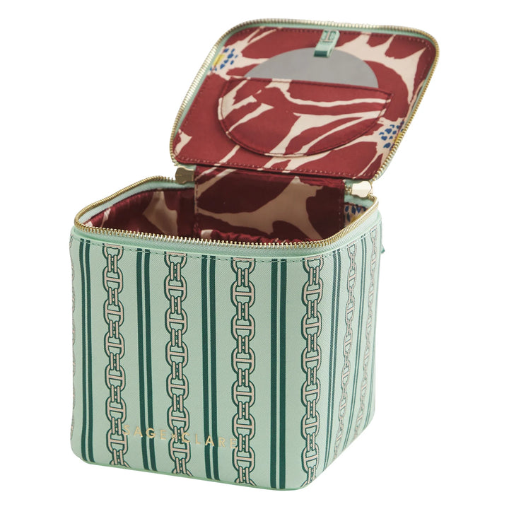 Sage x Clare Acadia Cosmetic Case - Jade