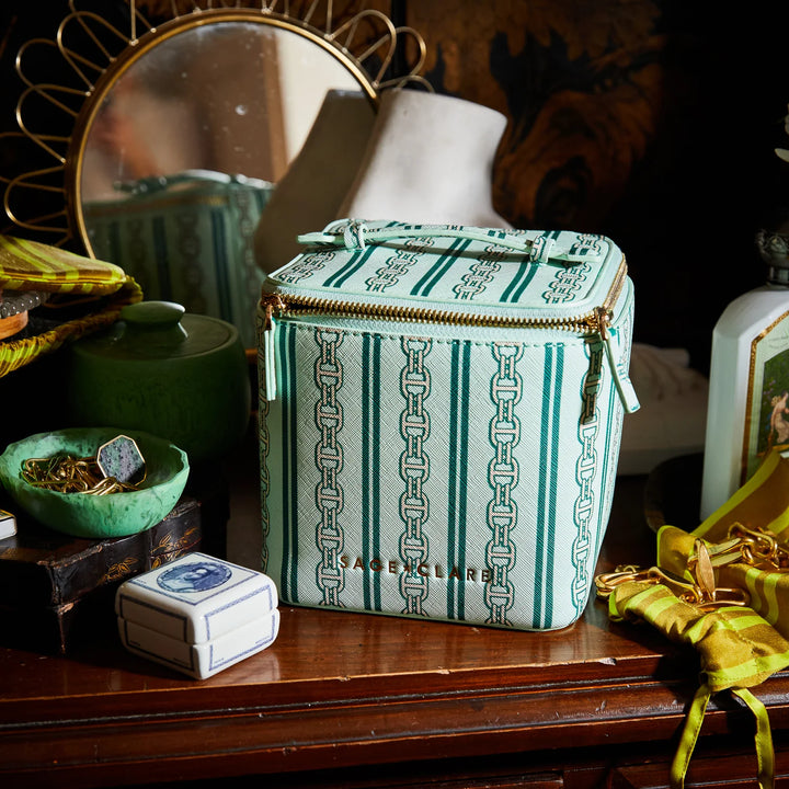 Sage x Clare Acadia Cosmetic Case - Jade
