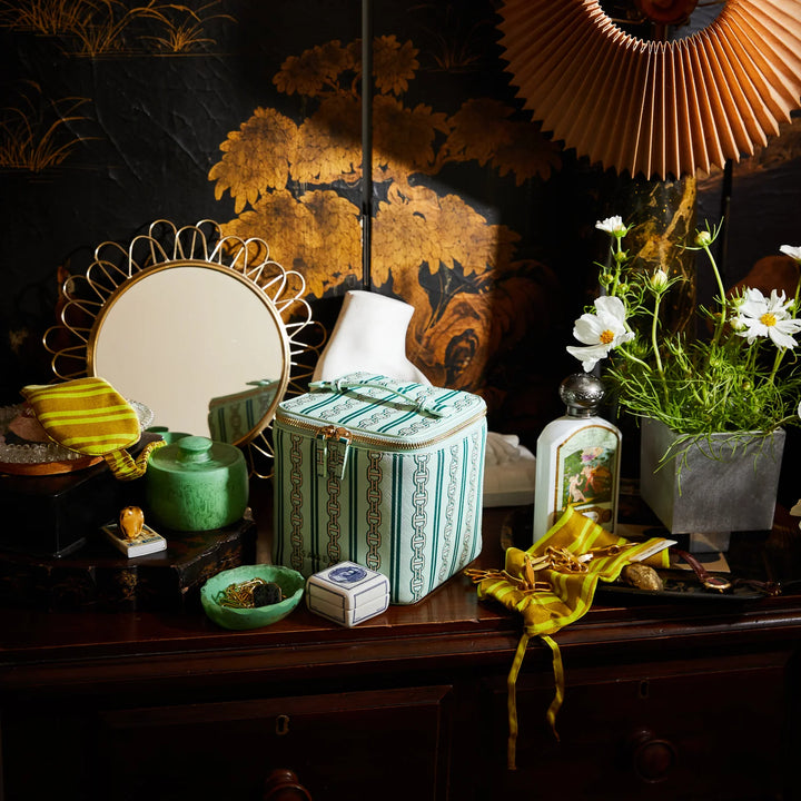 Sage x Clare Acadia Cosmetic Case - Jade