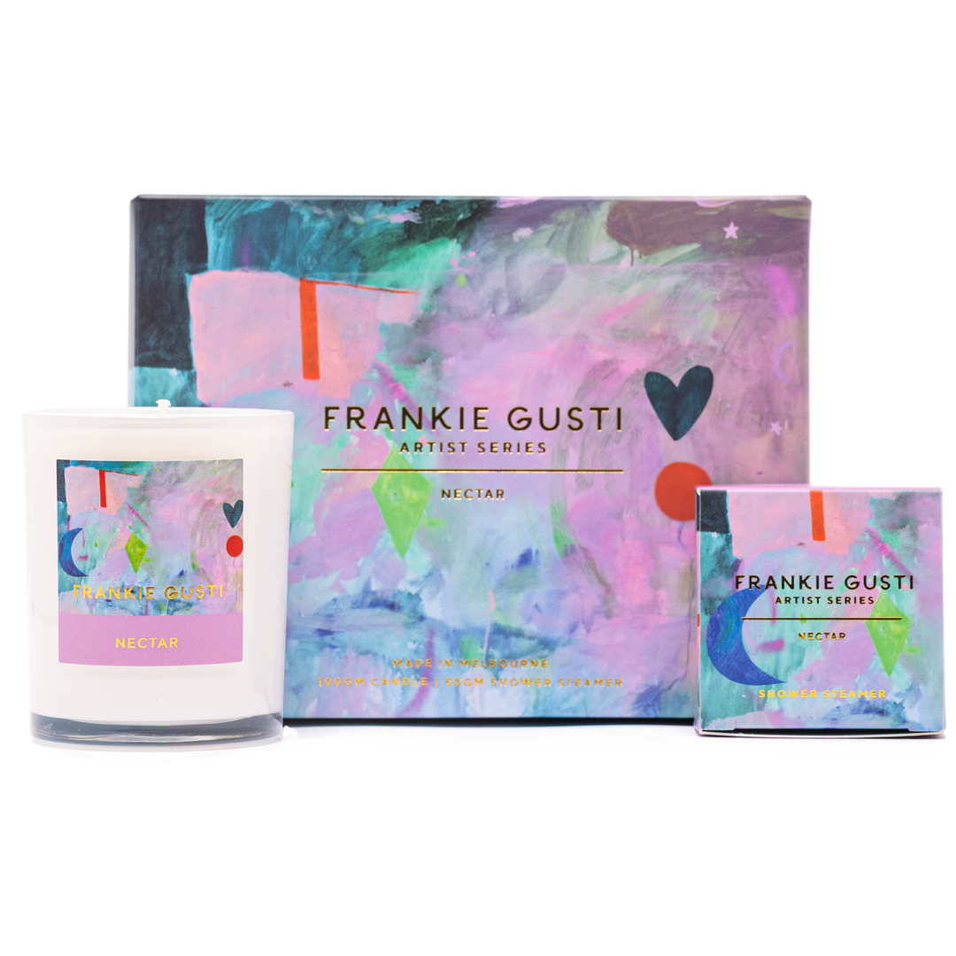 Frankie Gusti Artist Series Candle + Steamer Duo - Nectar