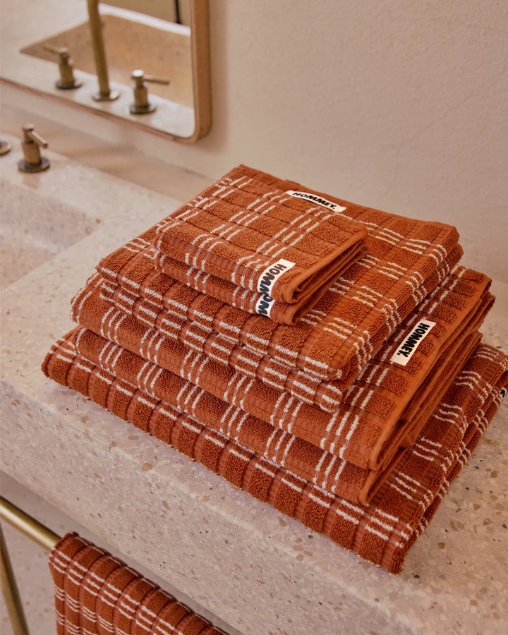 Hommey Hand Towel - Terracotta