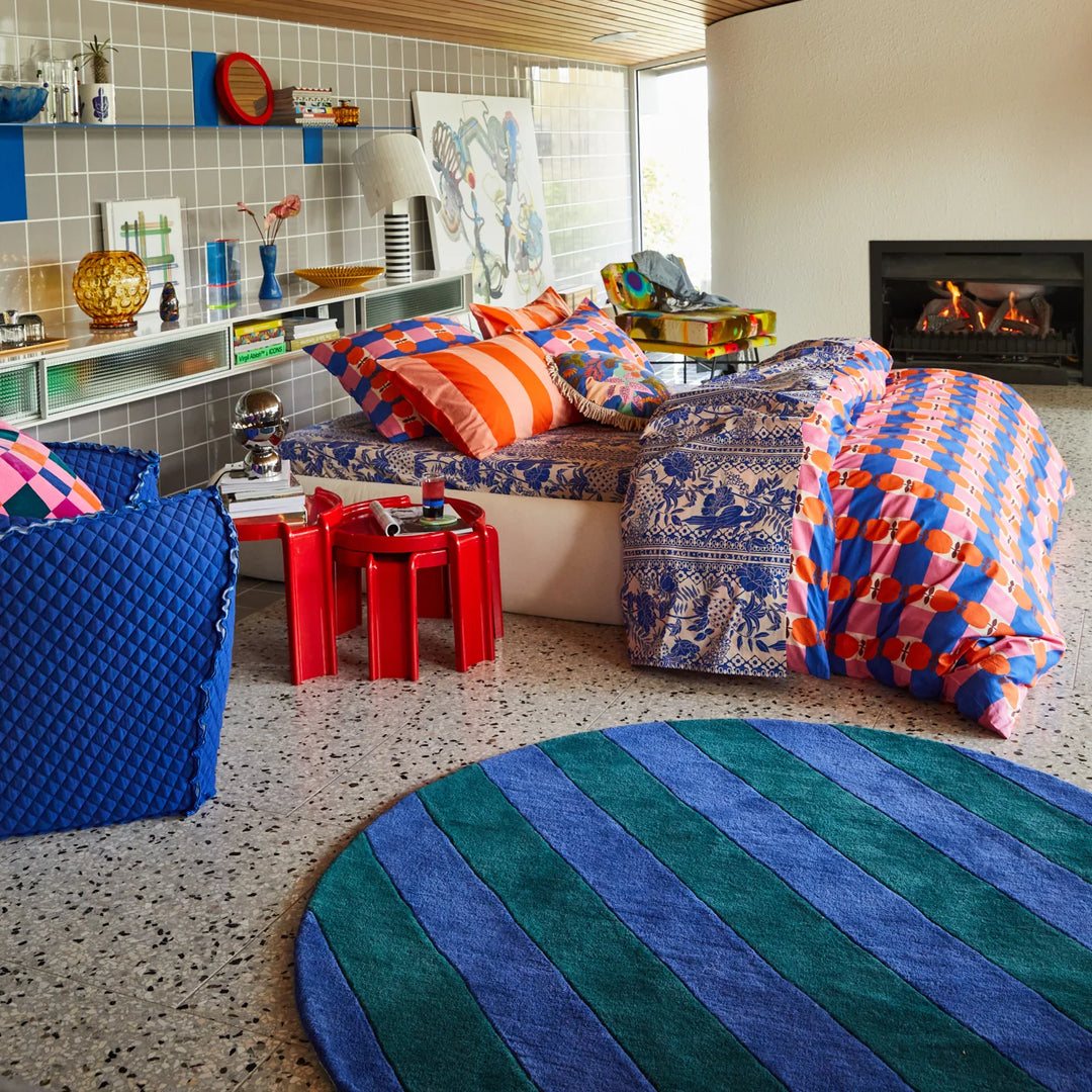Sage x Clare Blanca Carpet Rug - Peacock