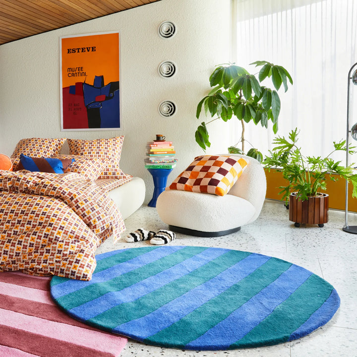 Sage x Clare Blanca Carpet Rug - Peacock
