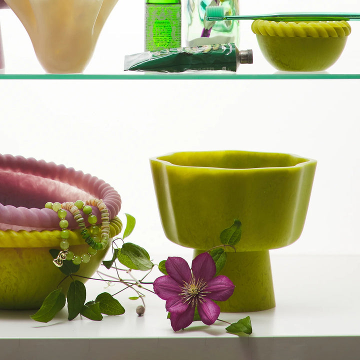 Sage x Clare Joy Pedestal Bowl - Anise