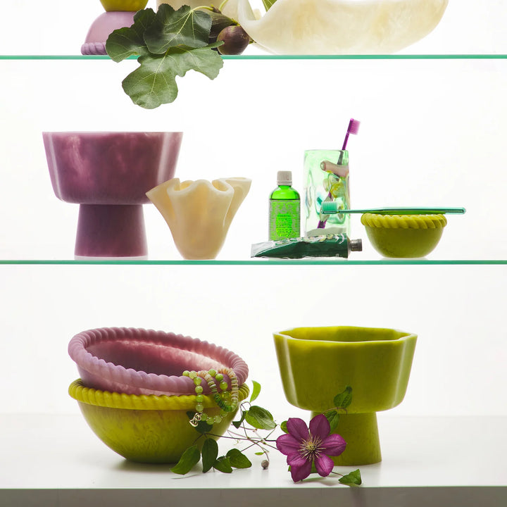 Sage x Clare Joy Pedestal Bowl - Anise