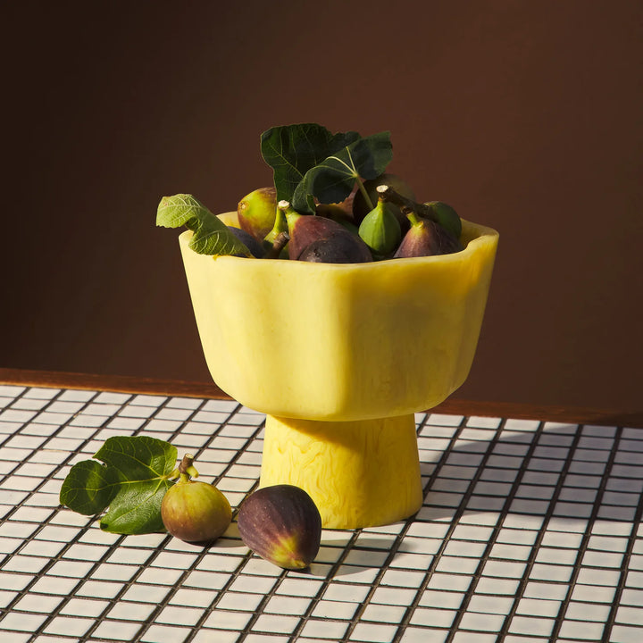Sage x Clare Joy Pedestal Bowl - Aspen Gold