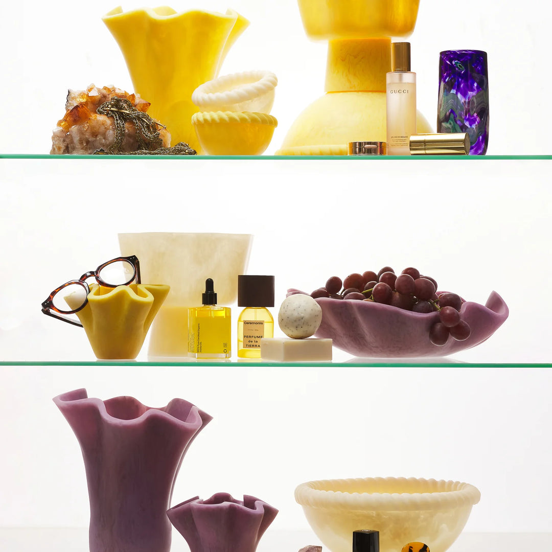 Sage x Clare Joy Pedestal Bowl - Pearl