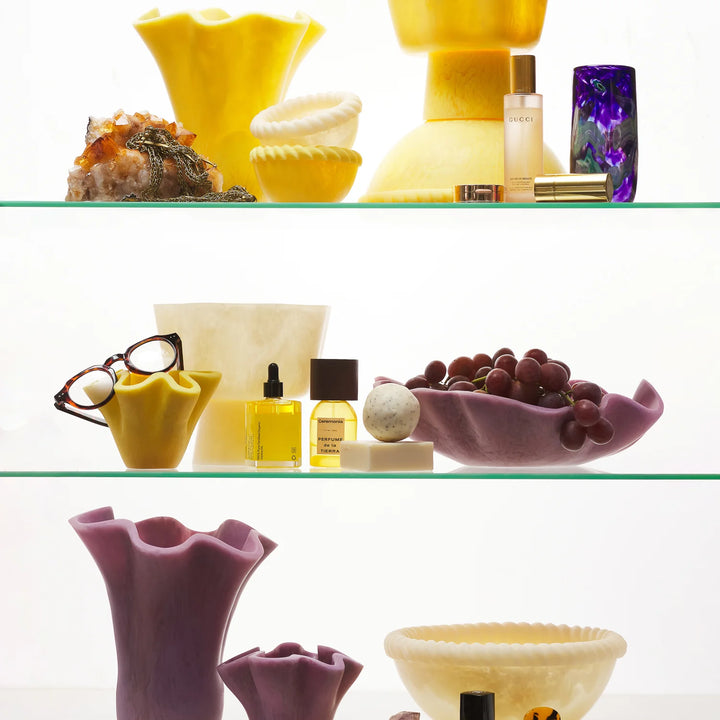 Sage x Clare Joy Pedestal Bowl - Pearl
