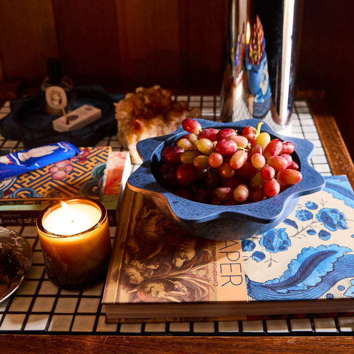 Sage x Clare Sophie Large Resin Bowl - Azure