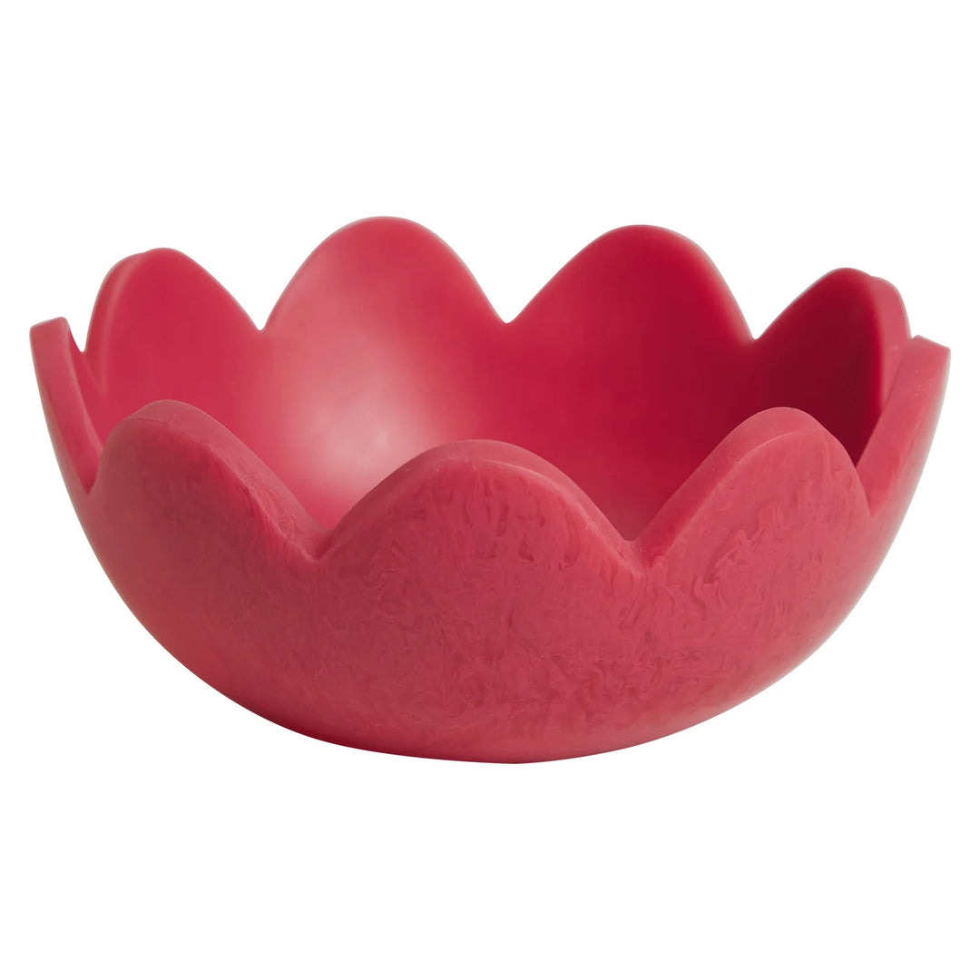 Sage x Clare Petal Bowl - Raspberry