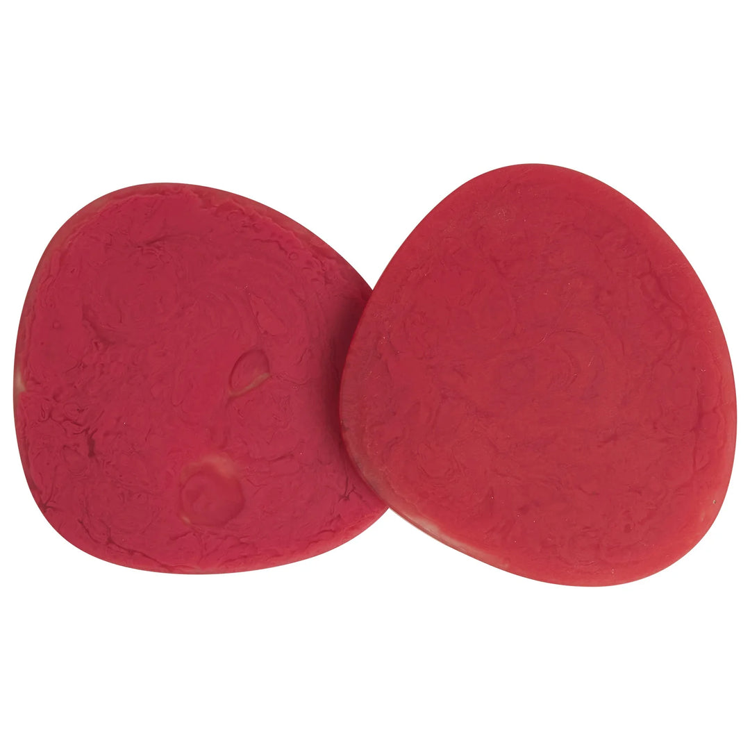 Sage x Clare Fenella Coasters - Raspberry
