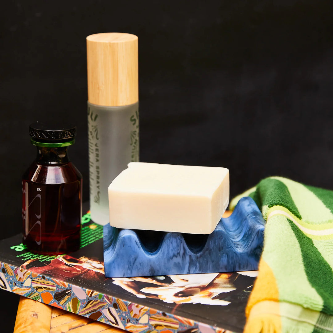 Sage x Clare Denise Soap Dish - Azure