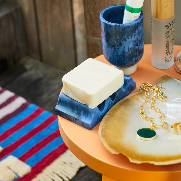 Sage x Clare Denise Soap Dish - Azure