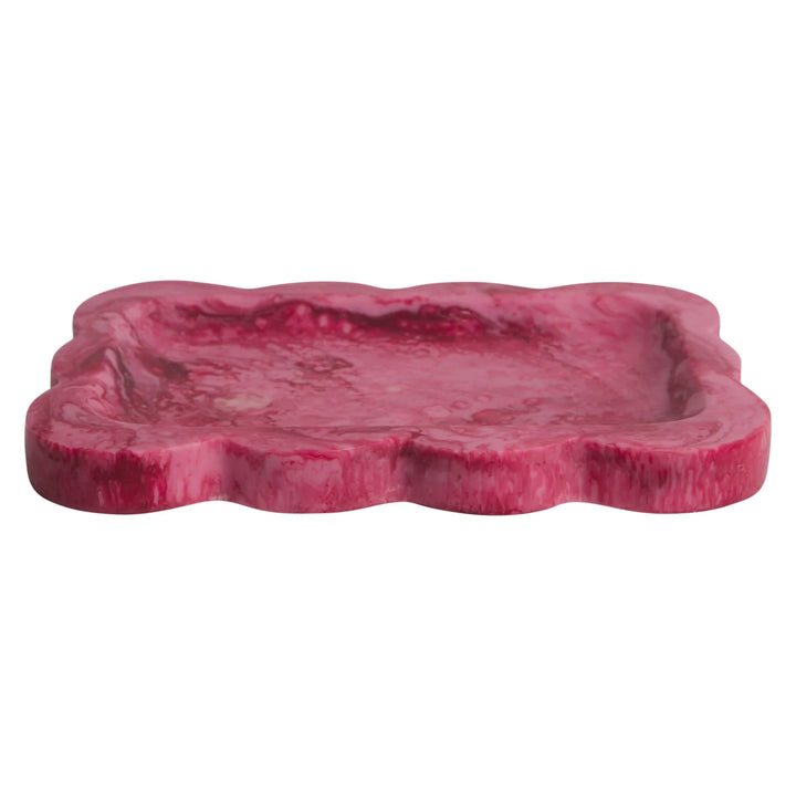 Sage x Clare Lizzie Tray - Crimson