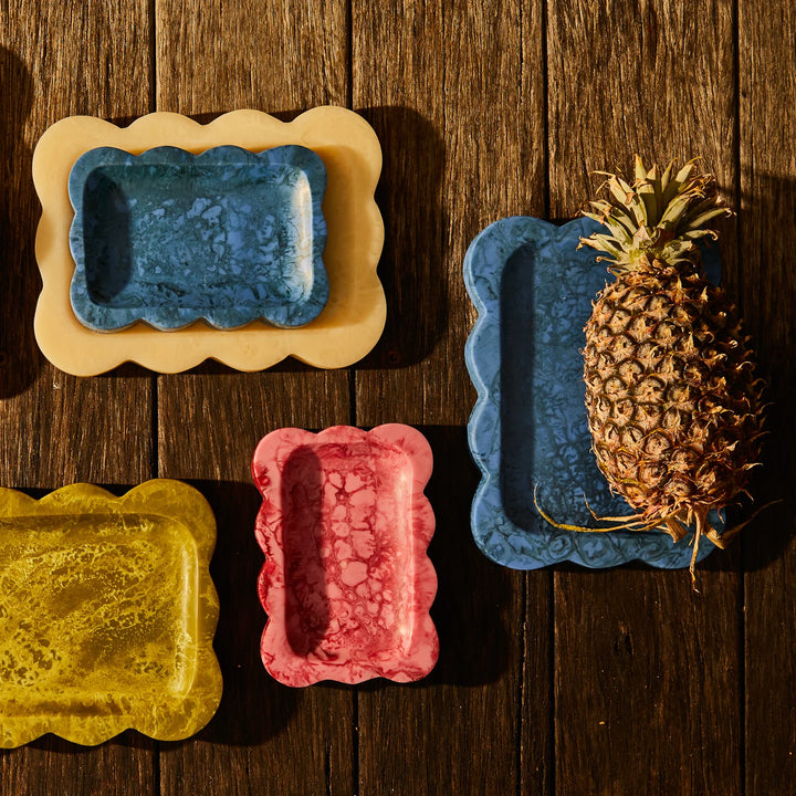 Sage x Clare Beau Small Tray - Crimson