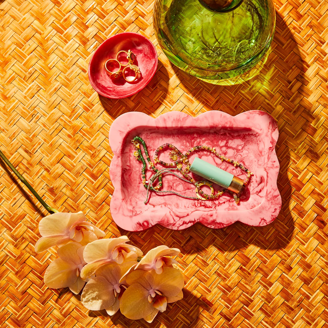Sage x Clare Beau Small Tray - Crimson