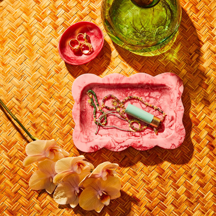 Sage x Clare Beau Small Tray - Crimson