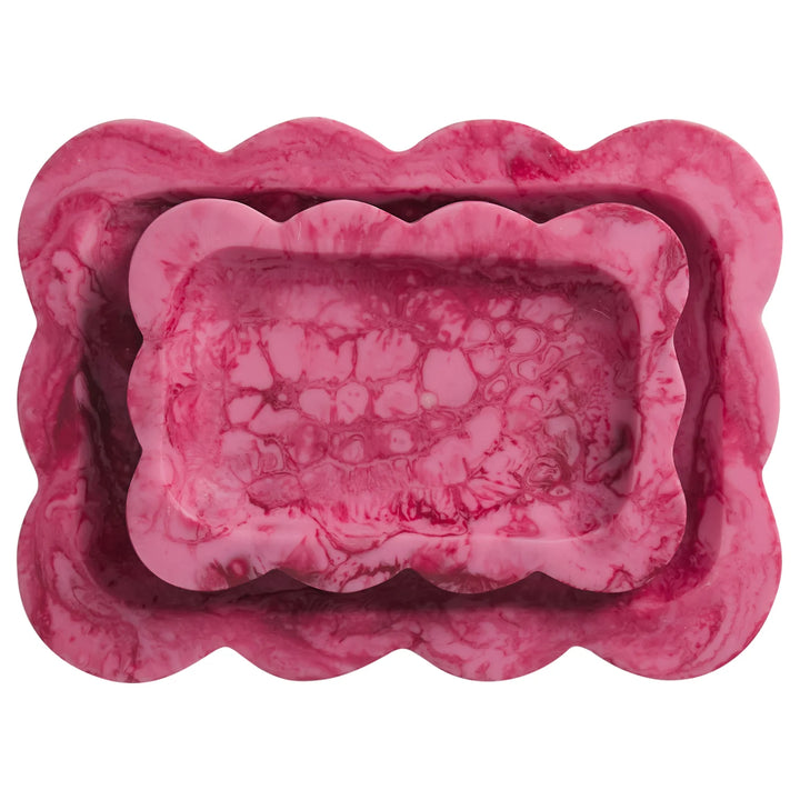 Sage x Clare Beau Small Tray - Crimson