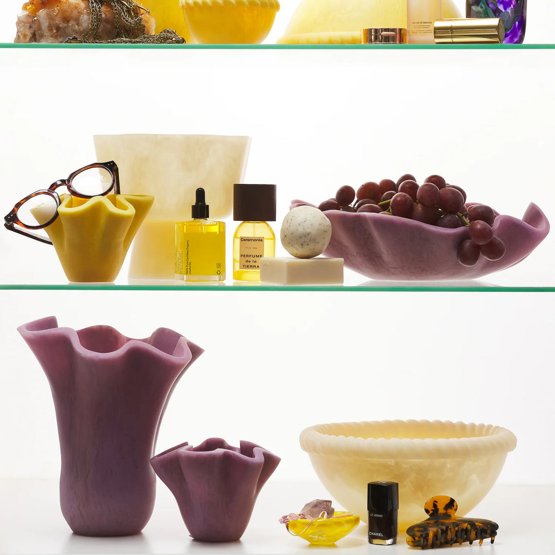 Sage x Clare Leah Vase - Orchid