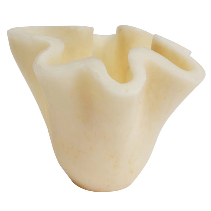 Sage x Clare Leah Vase - Pearl