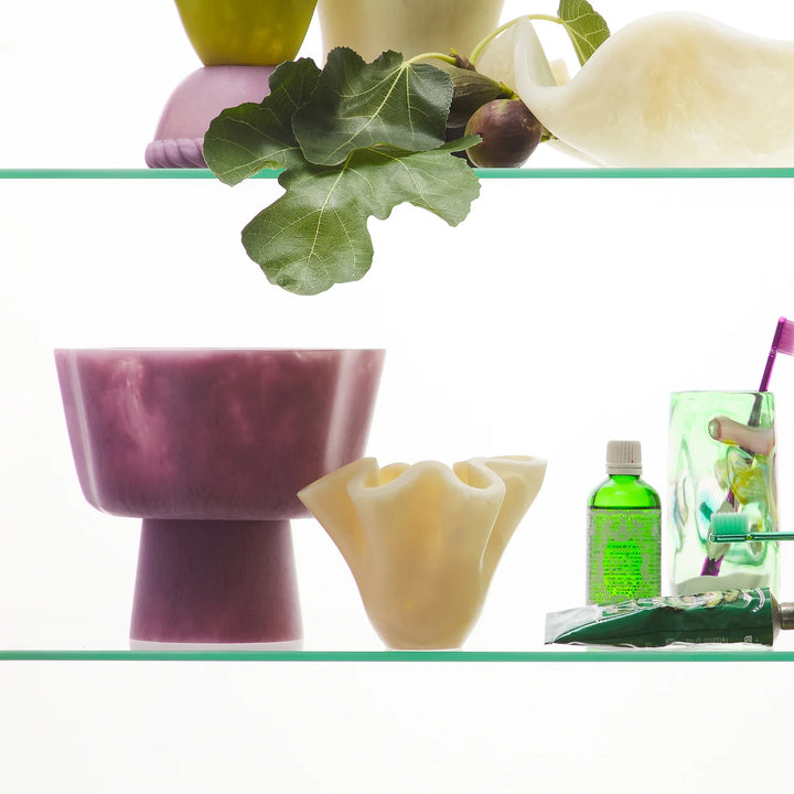 Sage x Clare Leah Vase - Pearl