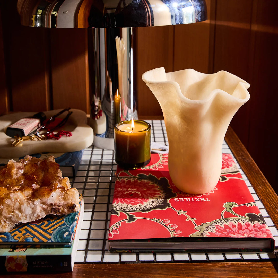 Sage x Clare Violetta Vase - Pearl