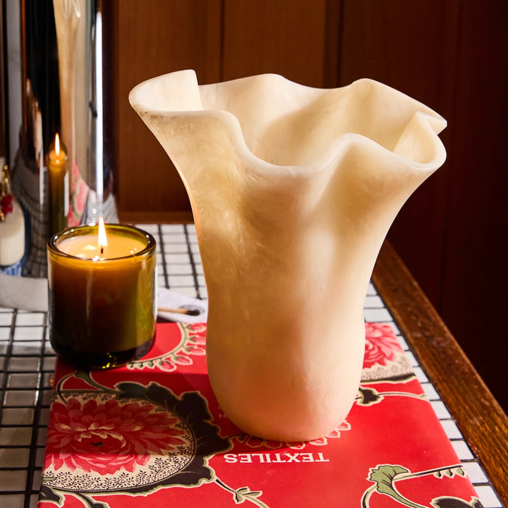 Sage x Clare Violetta Vase - Pearl