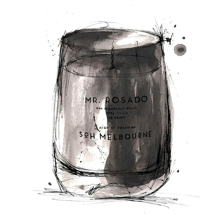 SoH Black Matte Candle 350g - Mr Rosado